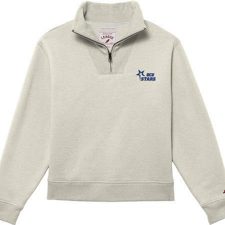 1991 Ladies Brushed 80/20 Quarter Zip | Oatmeal