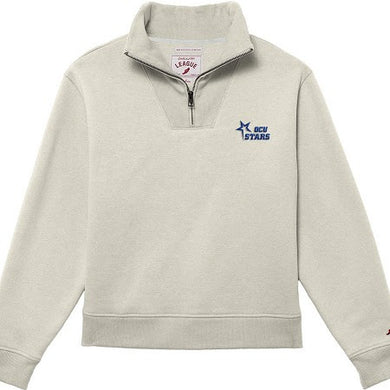 1991 Ladies Brushed 80/20 Quarter Zip | Oatmeal