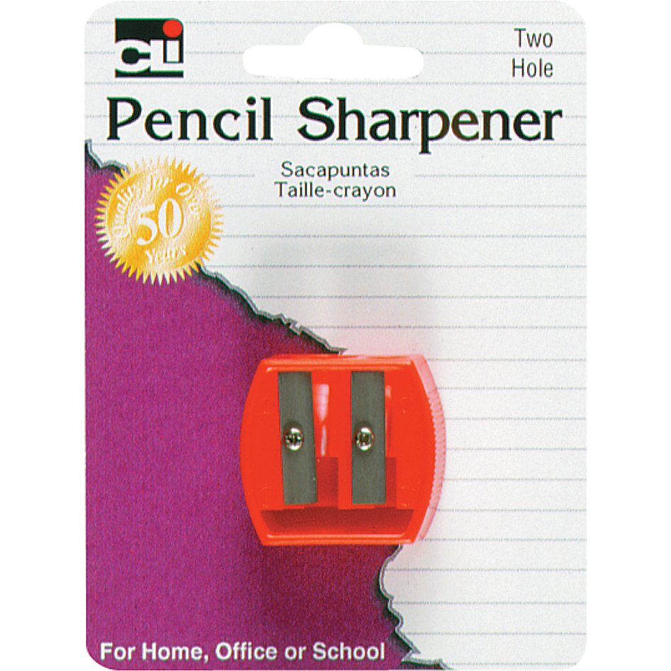 Pencil Sharpener Asst. 2 Hole 1Pk