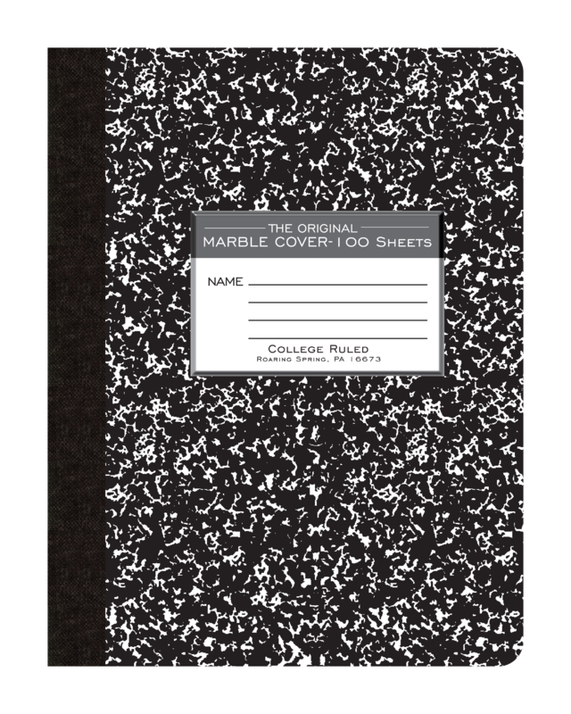 Black Marble Composition Notebook