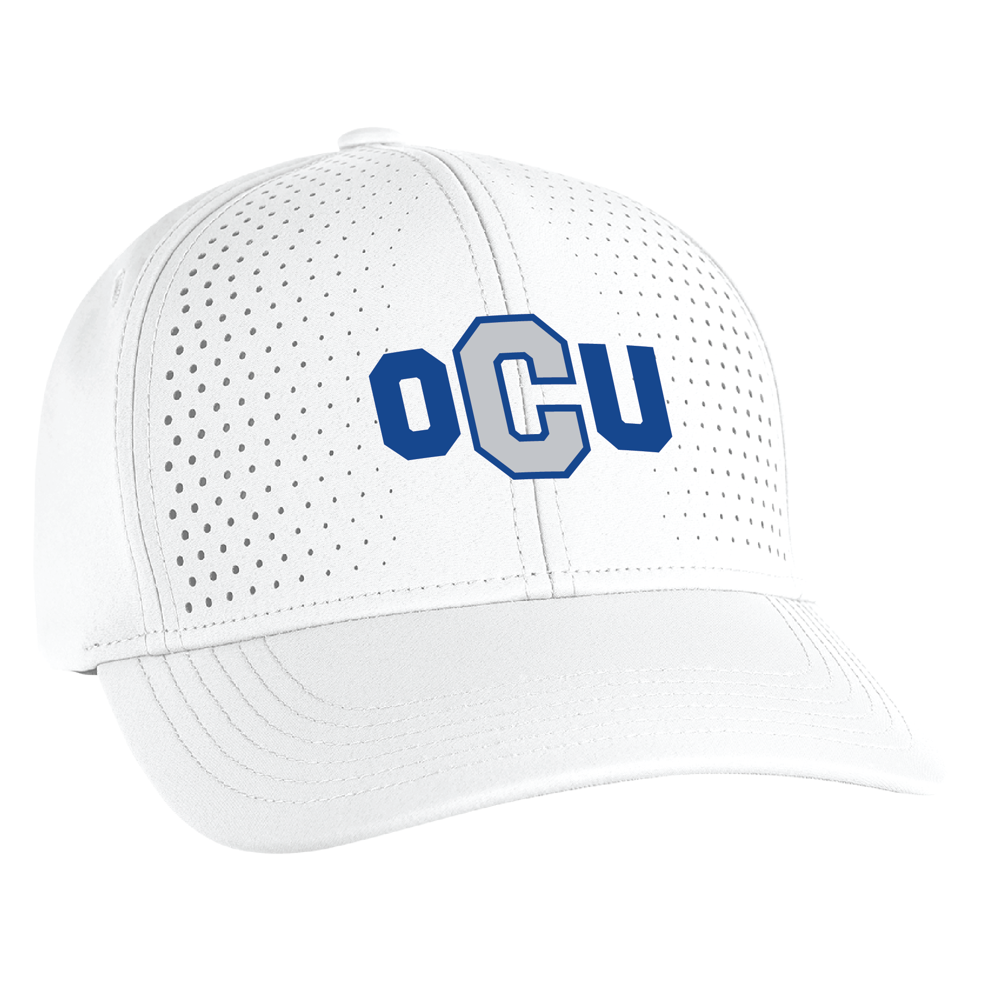 Airflow Laser Front Panel Structured Classic Fit Cap | White