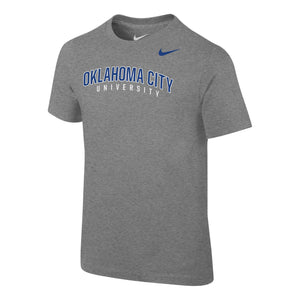 NIKE Preschool Core Cotton Short Sleeve Tee (sizes 4-7), Dark Heather (F23)