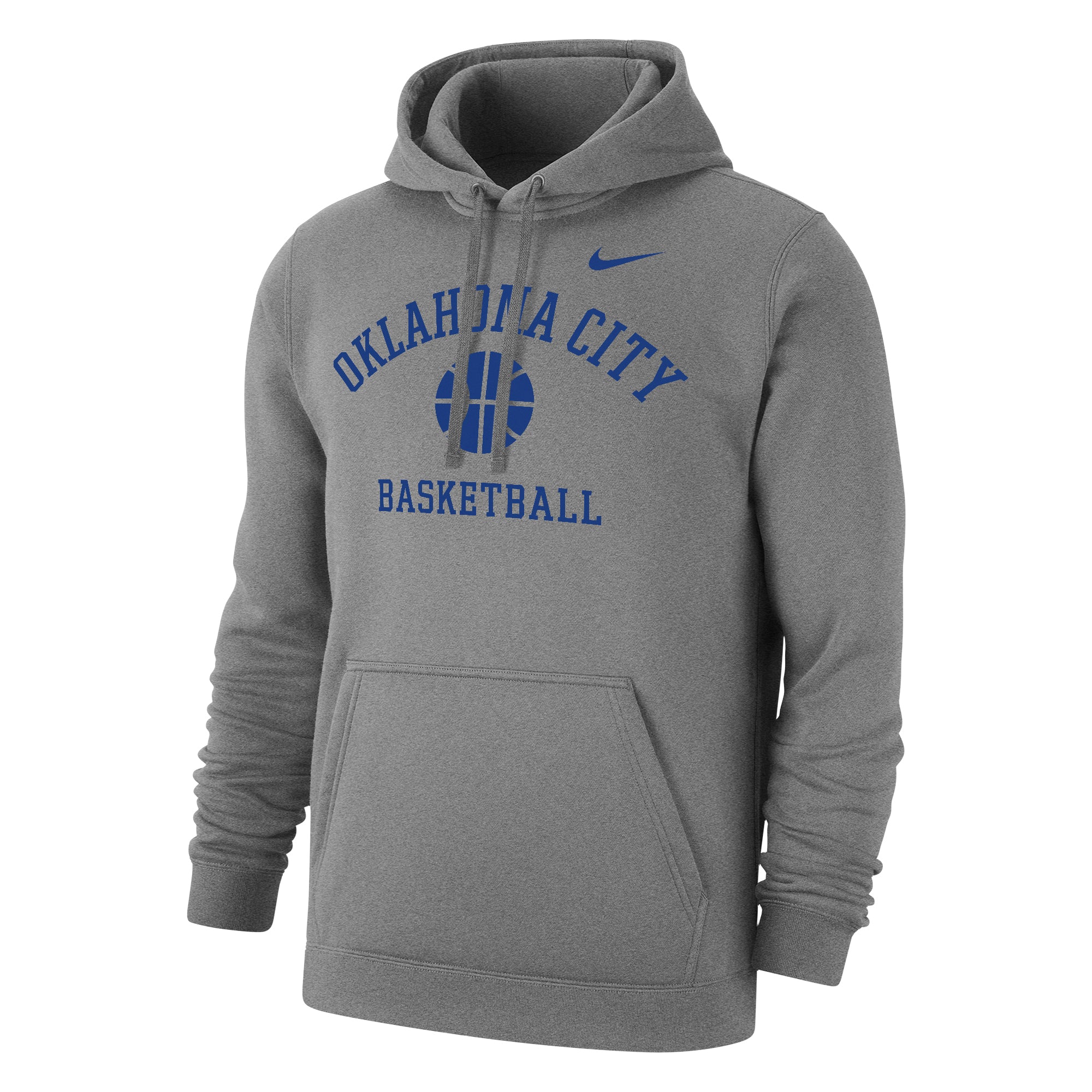 NIKE Club Fleece Pullover Basketball Hoodie | Dark Heather