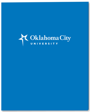 Imprinted Two Pocket Folder | Ocean Blue