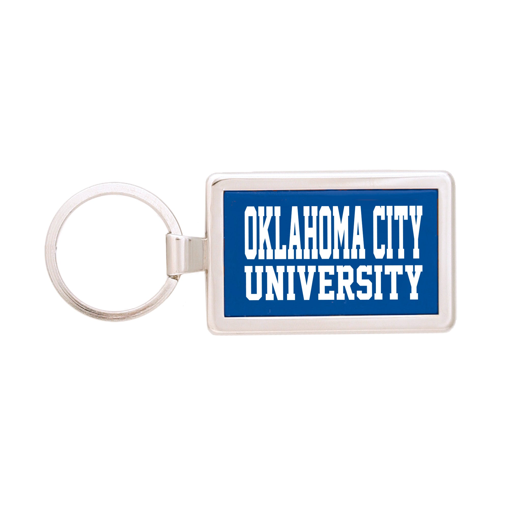 Silver Maverick Rectangular Key Tag | Royal