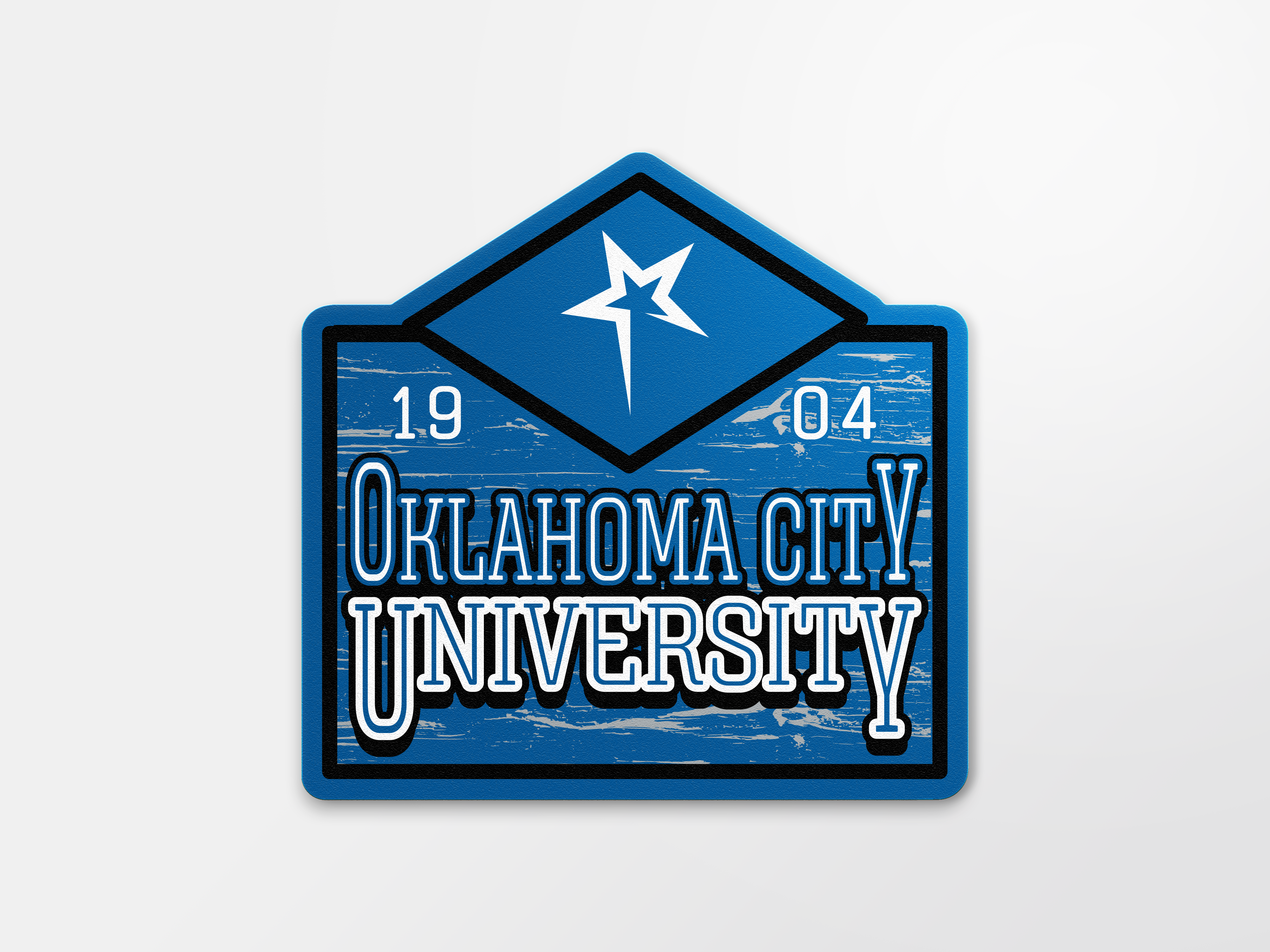 4 inch Weather Resistant Sticker | Wood Grain Sign