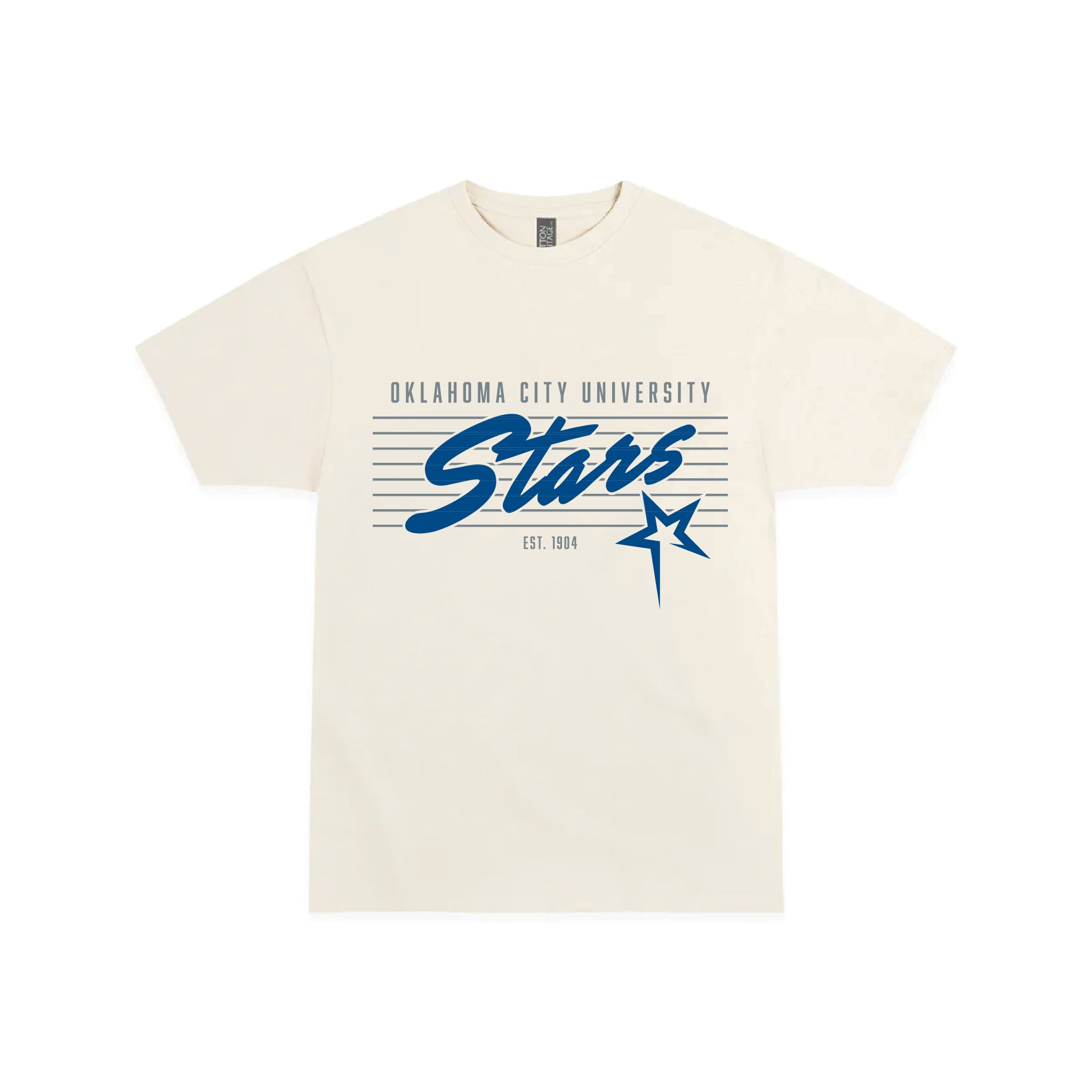 Pinstripe Tee | Vintage White
