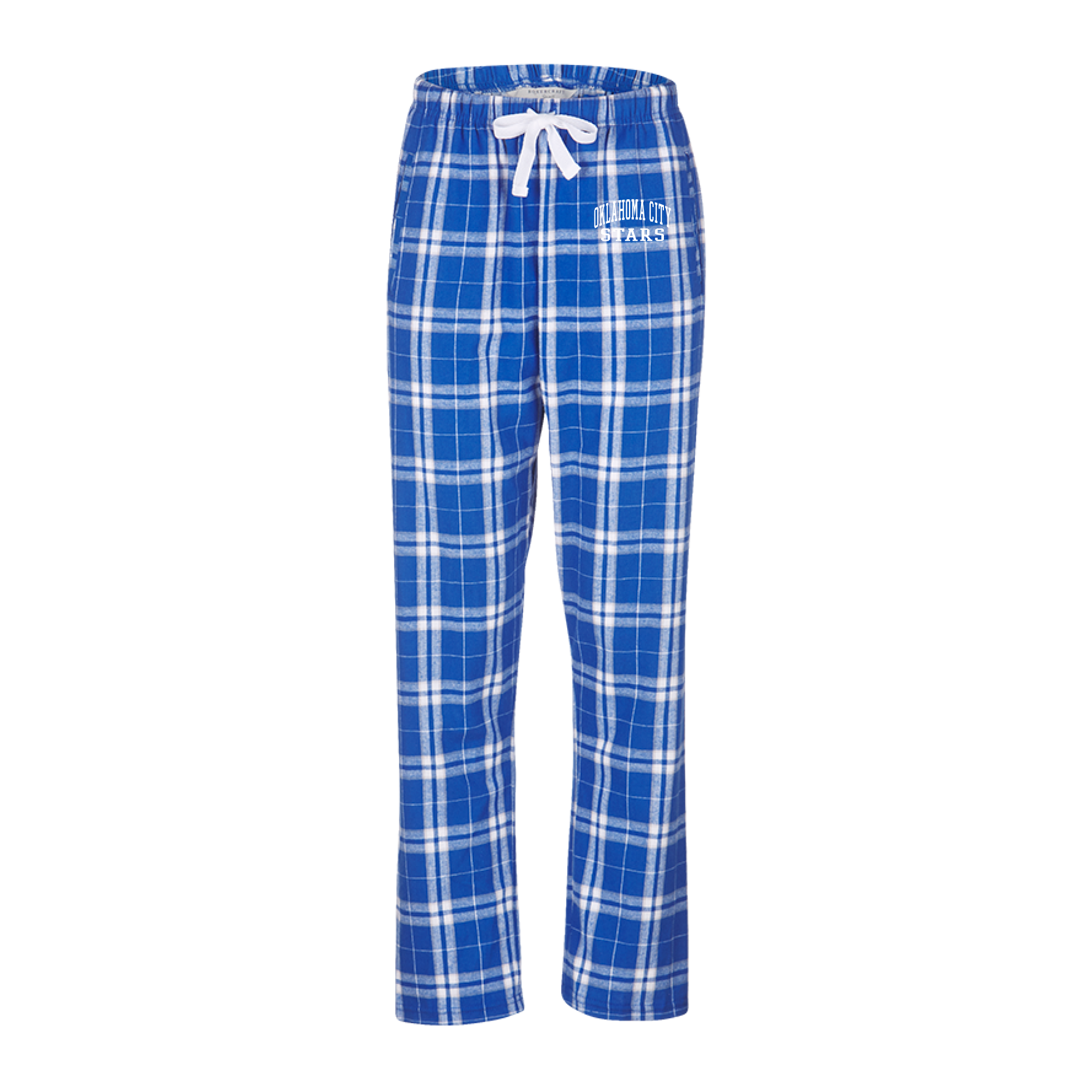 Haley Flannel Pant | Royal Silver Plaid