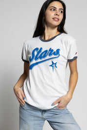 Ladies Intramural Ringer Tee | White