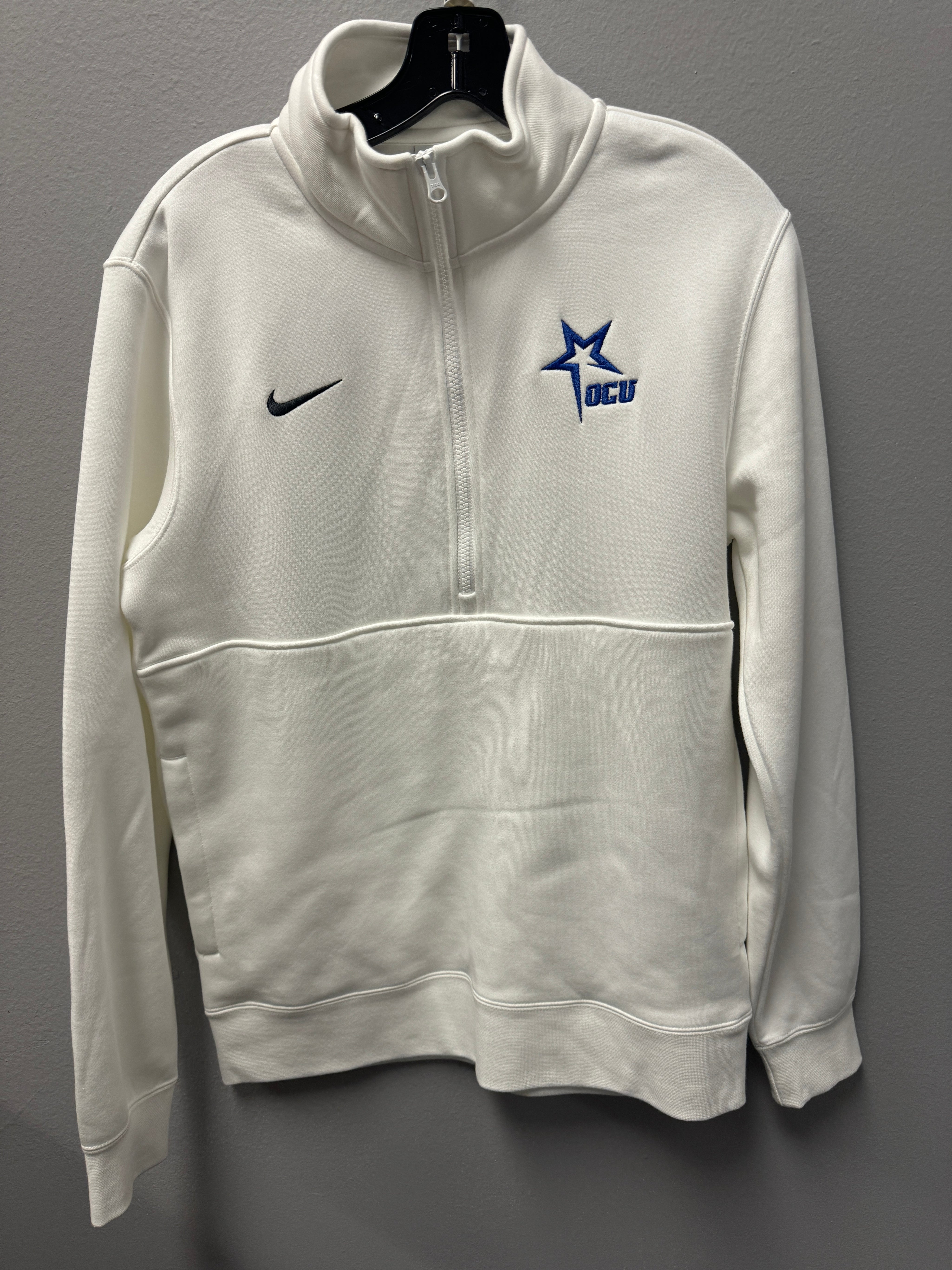 NIKE Club Fleece Half Zip | White