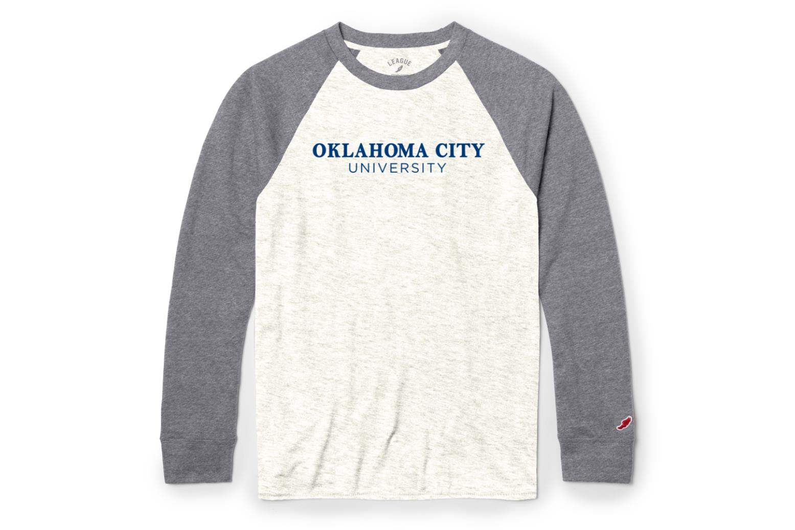 League Men's Victory Falls Raglan Baseball Tee | Linen Fall Heather