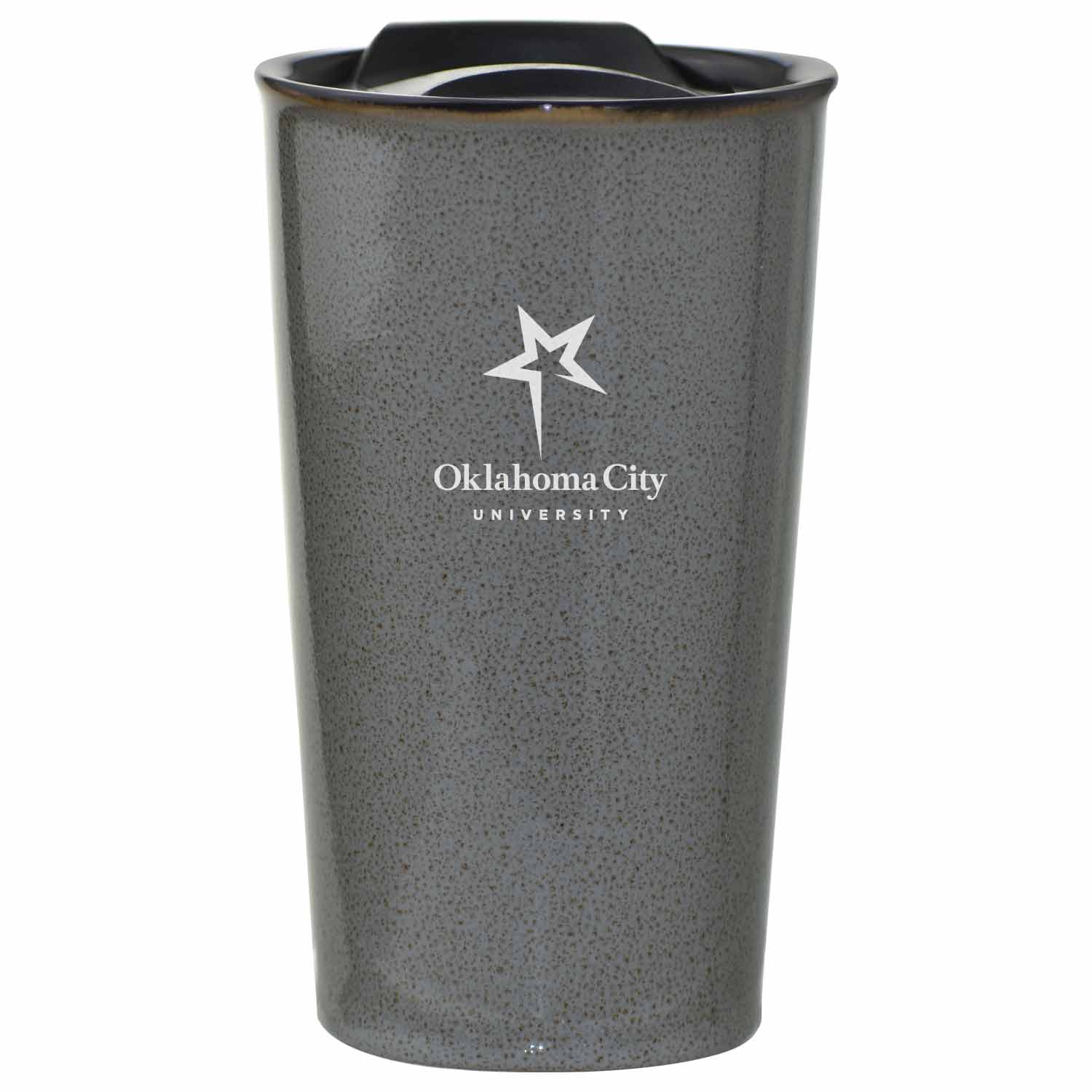 16 Oz. Reactive Glaze Ceramic Tumbler by LXG | Reactive Grey