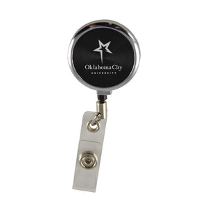 Retractable Badge Reel by LXG, Black (F22) – Oklahoma City Univ