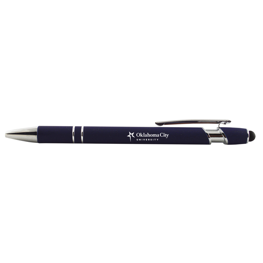 Rubber Color Grip Stylus Pen by LXG, Blue (F22)