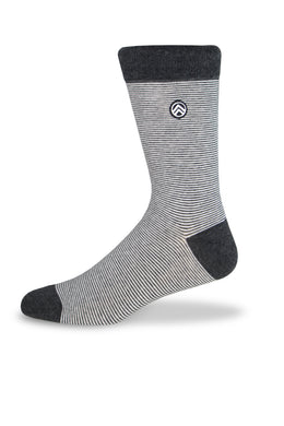 Sky Footwear Socks, Shades of Grey Striped